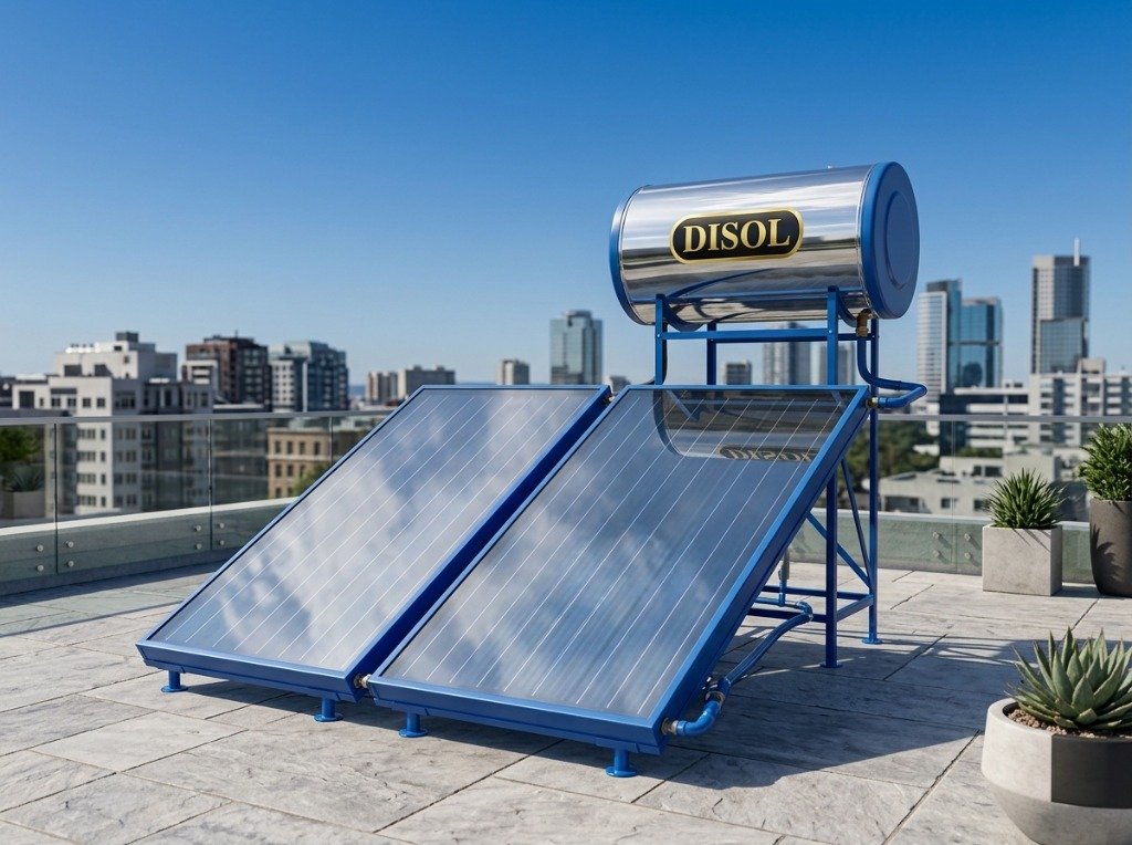 DISOL stainless steel pressurized solar water heater Indiranagar Bangalore
