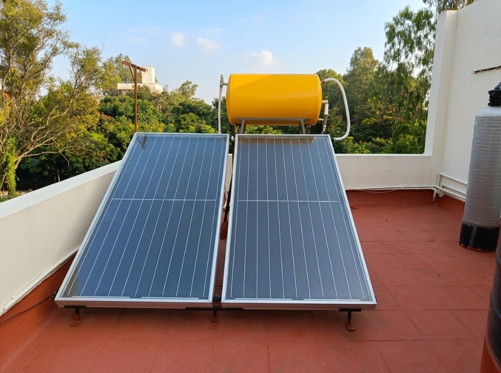 Domestic solar water heater installation HSR Layout Bangalore