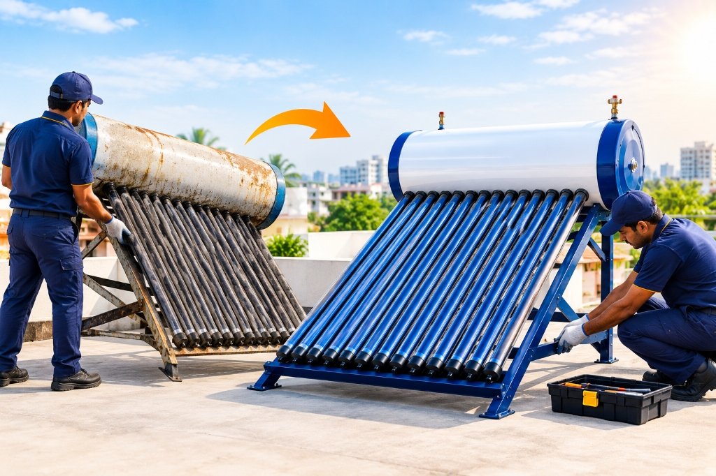 Solar Water Heater Exchange Service Bangalore